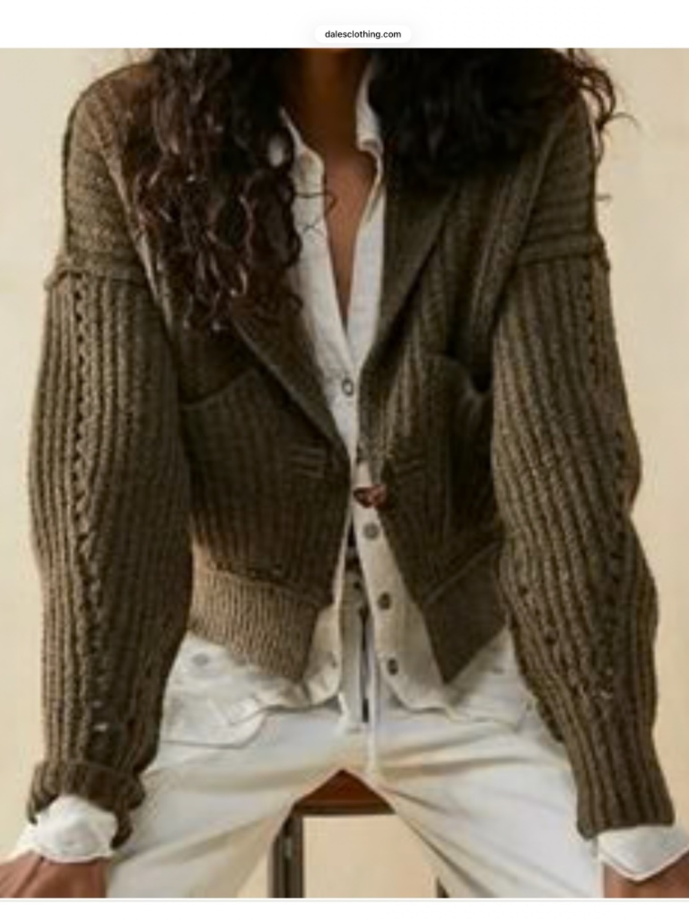 Free People Jackson Cardigan in Pinecone